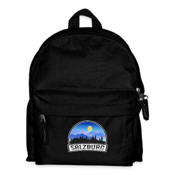 Salzbourg Autriche Skyline Vintage Sunset Travel Sou - Sac à dos Enfant - noir - Devant