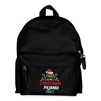 This Is My Christmas Pajama Funny Noel - Kids' Backpack - black - Front