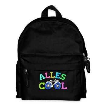 Fahrrad Biker Statement - Kinder Rucksack - Schwarz - Vorne