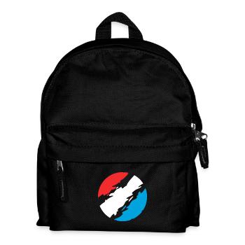 Luxembourg Colours Flag Flag - Kids' Backpack - black - Front