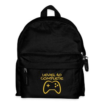40. Geburtstag - 40 Jahre Geschenk - Kinder Rucksack - Schwarz - Vorne