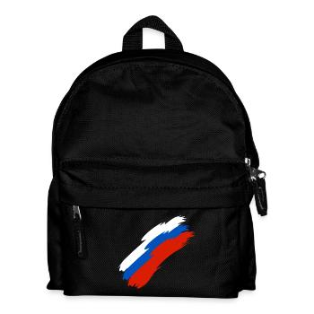 Russland Fahne Farben - Kinder Rucksack - Schwarz - Vorne