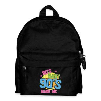 80er Jahre Baby 90er Jahre haben mich gemacht Ich liebe die 80er 90er Jahre - Kinder Rucksack - Schwarz - Vorne