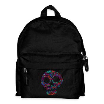 Fahrradfahren Fahrrad Totenkopf - Kinder Rucksack - Schwarz - Vorne