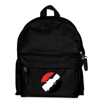 Yemen Flag Flag Circle - Kids' Backpack - black - Front