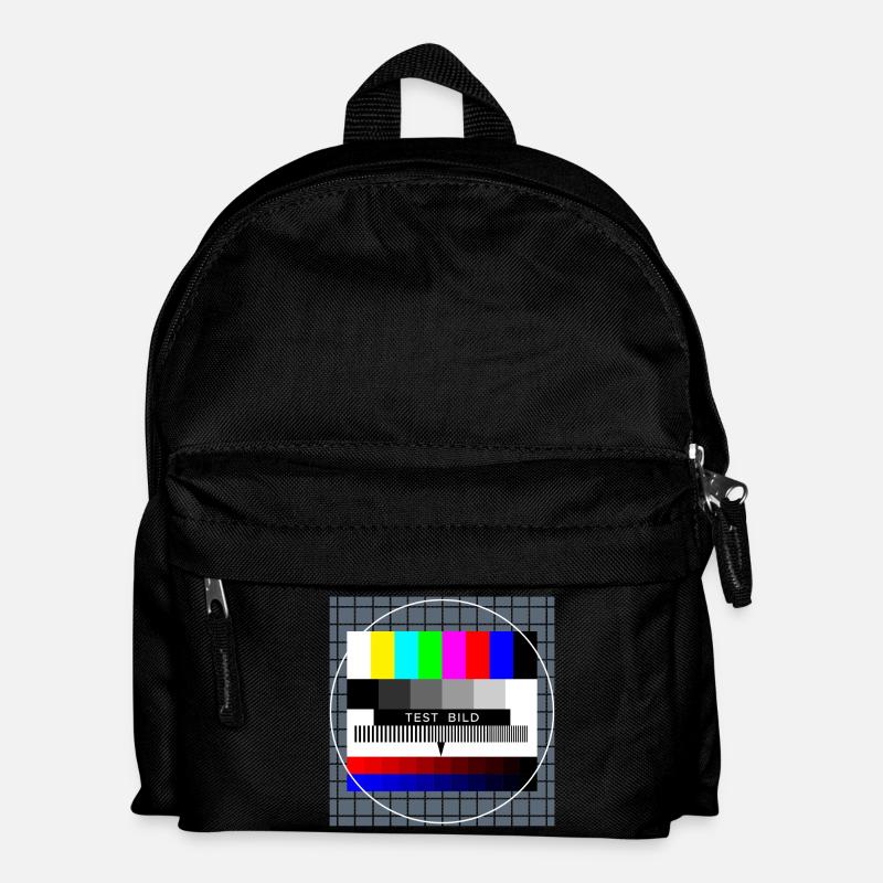 Retro Style Vintage Old School - Kinder Rucksack - Schwarz