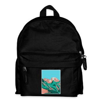Vanoise National Park WPA Poster Art Deco - Kids' Backpack - black - Front