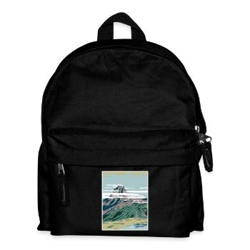 Pyrenäen Nationalpark WPA Poster Art Deco - Kinder Rucksack - Schwarz - Vorne