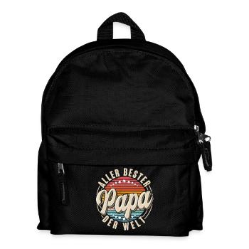 Aller Bester Papa Der Welt - Kinder Rucksack - Schwarz - Vorne