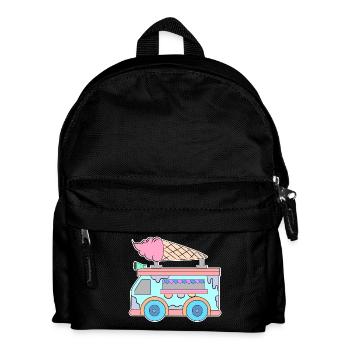 Kids Eiscreme - Kinder Rucksack - Schwarz - Vorne