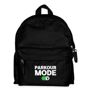 Parkour Lovers Parkour Modus Ein - Kinder Rucksack - Schwarz - Vorne