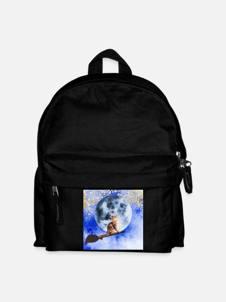 Cat wizard - Kids' Backpack - black