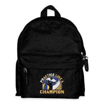 PrACTice Like A Champion Volleyball - Kids' Backpack - black - Front