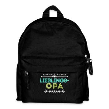 Statement Lieblingsopa Opa Großvater - Kinder Rucksack - Schwarz - Vorne