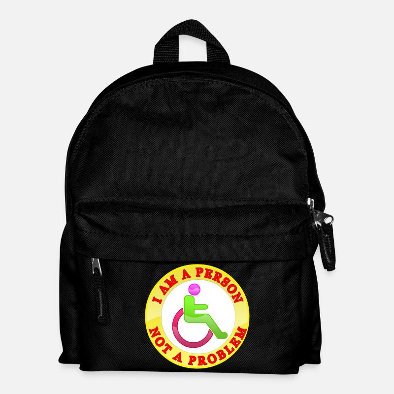 I Am a Person Not a Problem - Kids' Backpack - black