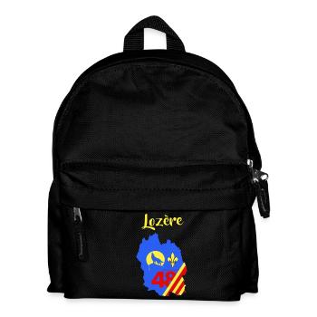Lozère - Kinder Rucksack - Schwarz - Vorne