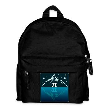 Wandern Zahl Pi - Kinder Rucksack - Schwarz - Vorne