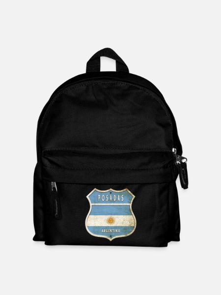 Posadas Argentinien Wappen Flaggen Design - Kinder Rucksack - Schwarz