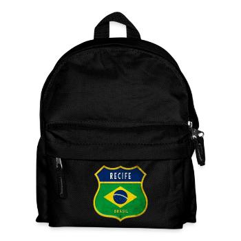 Recife Brésil Armoiries Drapeaux Design - Sac à dos Enfant - noir - Devant