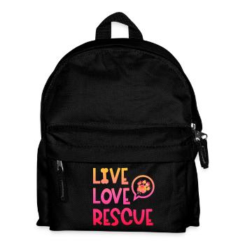 Rescue Dog Search Dog Service Dog Paw - Kids' Backpack - black - Front