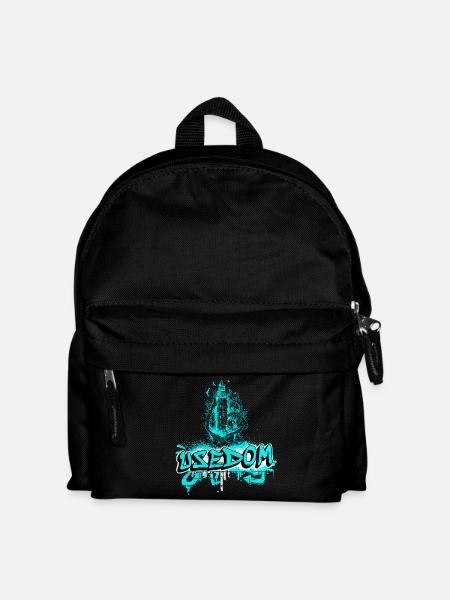 Usedom Leuchtturm Design / Geschenkidee - Kinder Rucksack - Schwarz