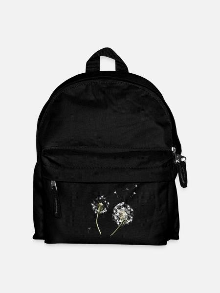 Silhouette de pissenlit blanc - Sac à dos Enfant - noir