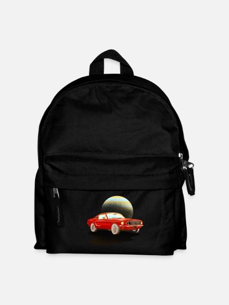 Auto rotes Auto - Kinder Rucksack - Schwarz