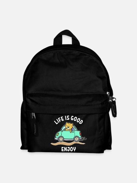 Auto Statement Autofahrer Autofahren Autoliebhaber - Kinder Rucksack - Schwarz