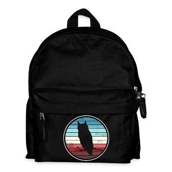 Owl Owls - Kids' Backpack - black - Front