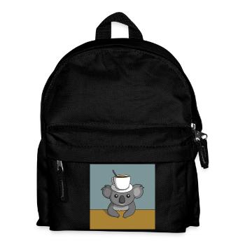 Pause café Koala - Sac à dos Enfant - noir - Devant
