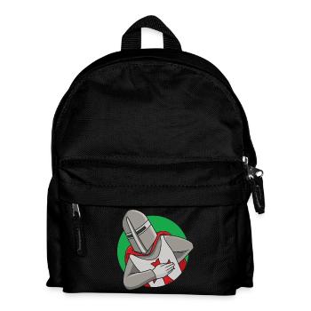 Freundlicher Ritter - Kinder Rucksack - Schwarz - Vorne