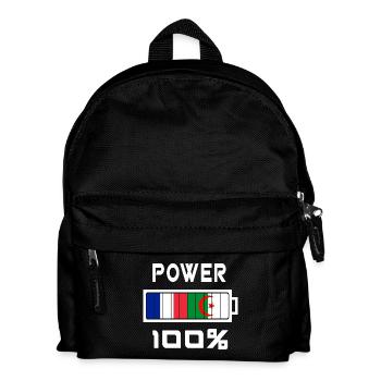 Algeria and France Power 100% - Kids' Backpack - black - Front