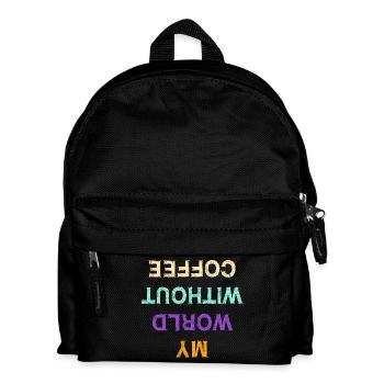 Funny Coffee Caffeine Statement Coffee Lovers - Kids' Backpack - black - Front