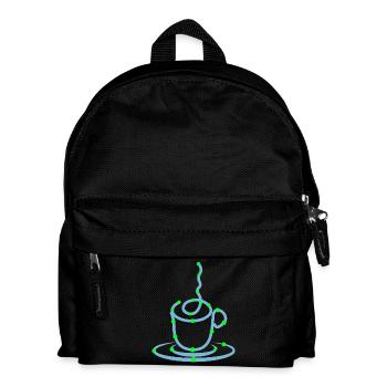 Coffee Cup Coffee Lovers Coffee Drinking - Kids' Backpack - black - Front