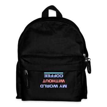 Caffeine Coffee Drinking Statement Coffee Lovers - Kids' Backpack - black - Front