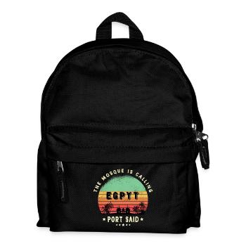 Port Said Egypt Mosque Design - Kids' Backpack - black - Front