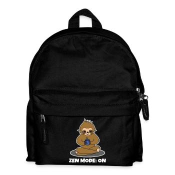 Coffee Drinker Sloth Coffee Cup Coffee Saying - Kids' Backpack - black - Front