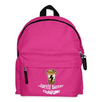 Déclaration de consommation de café Amateurs de café Petit déjeuner - Sac à dos Enfant - fuchsia - Devant