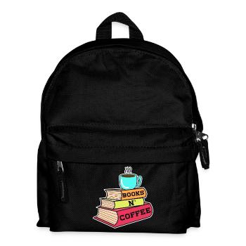 Caffeine Coffee Drinking Statement Coffee Lovers - Kids' Backpack - black - Front