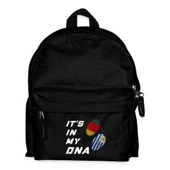 In meiner DNA Deutschland und Uruguay - Kinder Rucksack - Schwarz - Vorne