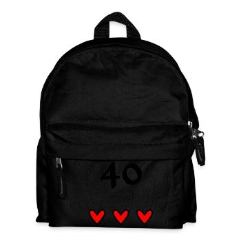40 JAHRE. 40-jähriges JUBILÄUM. JUBILÄUM 40 JAHRE - Kinder Rucksack - Schwarz - Vorne