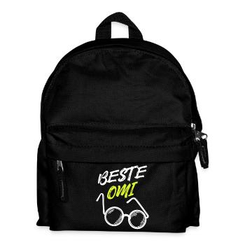 Beste Omi Oma Seniorin Brille Großmutter Statement - Kinder Rucksack - Schwarz - Vorne