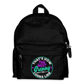 Cool Statement Beste Oma Enkelkind Großmutter - Kinder Rucksack - Schwarz - Vorne