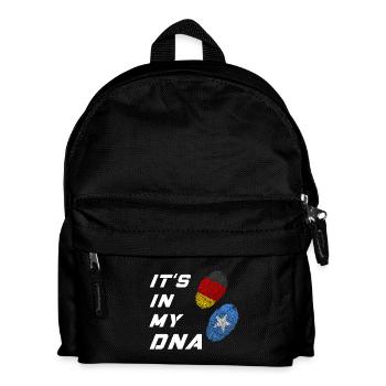 In meiner DNA Deutschland / Somalia - Kinder Rucksack - Schwarz - Vorne