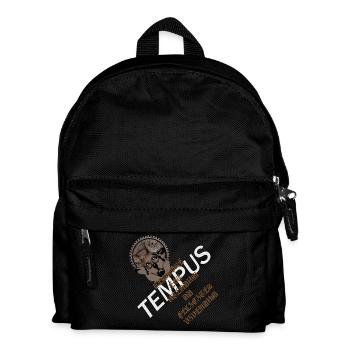Zeit nutzen - Kinder Rucksack - Schwarz - Vorne