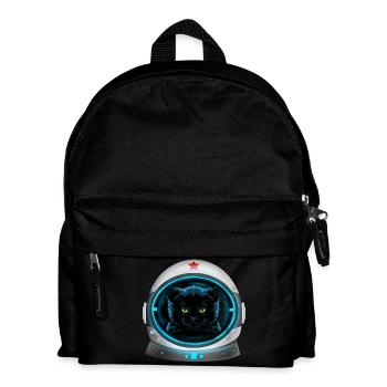 angry space cat Astronaut - Kinder Rucksack - Schwarz - Vorne