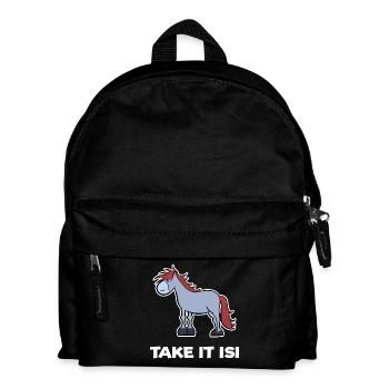 Foal Horses Pony Haflinger Icelandic Horses Saying - Kids' Backpack - black - Front