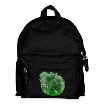 außergewöhnliche Tieroutfits, Katta Palmblätter - Kinder Rucksack - Schwarz - Vorne