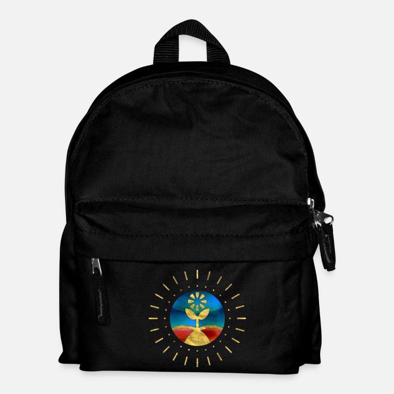 Flower Sun Fun - Kids' Backpack - black