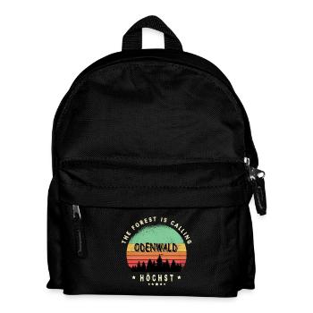 Höchst Odenwald Design - Kinder Rucksack - Schwarz - Vorne